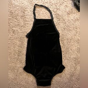 ✨NWOT Solstice Black Velvet Bodysuit
